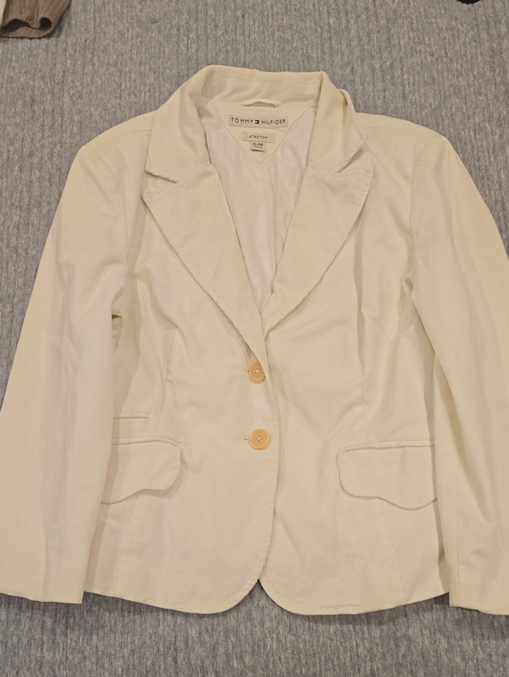 Tommy Hilfiger Cream Single-Breasted Women's Blazer